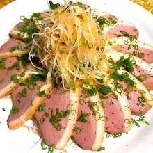 Smoked duck carpaccio