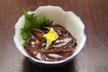 Firefly squid pickled in soy sauce