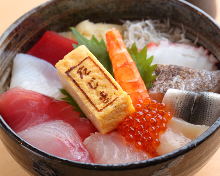 Seafood rice bowl