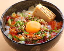 Seafood rice bowl