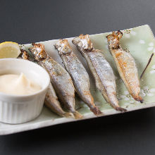 Grilled shishamo smelt