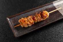 Chicken skin skewer