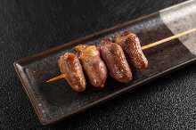 Grilled heart skewer