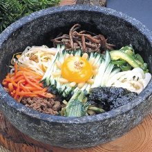 Stone grilled bibimbap