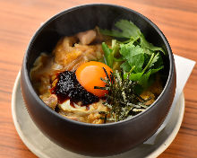 "Oyako" chicken and egg rice bowl