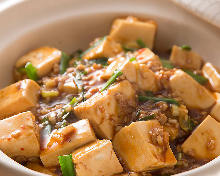 Spicy tofu and ground meat