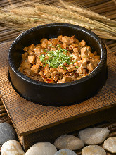 Spicy tofu and ground meat