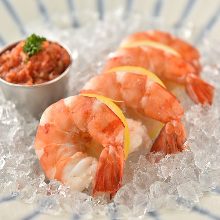 Soft-shell shrimp cocktail