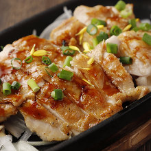 Locally raised chicken teppanyaki