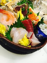 Assorted sashimi of the day