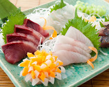 Fresh fish sashimi of the day