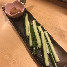 Miso cucumbers