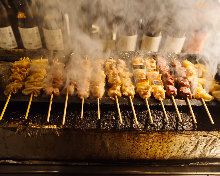 Grilled gizzard skewer