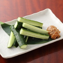 Miso cucumbers