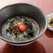 Mentaiko chazuke (marinated cod roe and rice with tea)