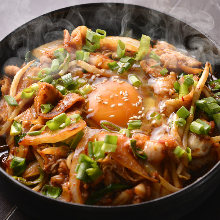 Stir-fried pork with kimchi