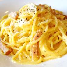 Carbonara with bacon