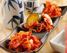 Assorted kimchi