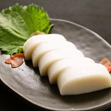 Itawasa (fish cakes with wasabi and soy sauce)