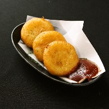 Deep-fried cheese