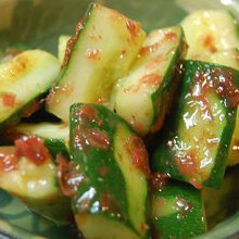 Smashed cucumber salad