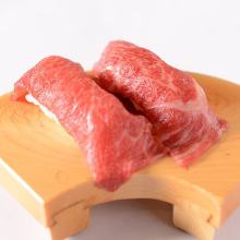 Beef nigiri sushi