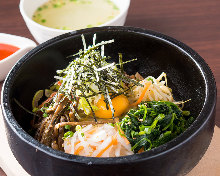 Stone grilled bibimbap