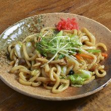 Sauteed wheat noodles