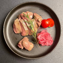 Soft confit of daisen chicken liver