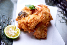 Fried Japanese pufferfish