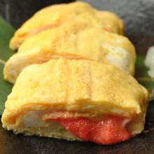 Omelet of spicy cod roe