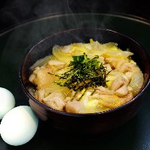 "Oyako" chicken and egg rice bowl