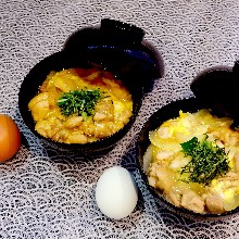 "Oyako" chicken and egg rice bowl