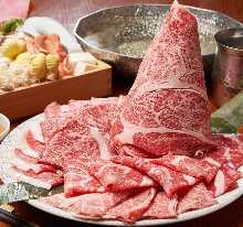 Wagyu beef shabu-shabu