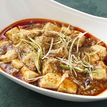 Spicy tofu and ground meat