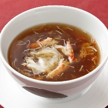 Shark fin soup with crab