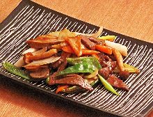 Stir-fried lamb offal with cumin