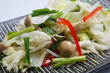 Stir-fried vegetables with butter