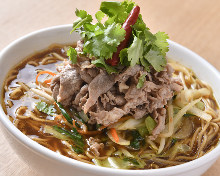 Lamb shabu-shabu ramen with spicy mala soup