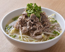 Lamb shabu-shabu ramen with salt and pepper soup