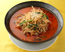 Chinese noodles in Sichuan-style sesame paste soup