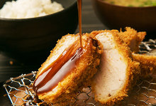 Kurobuta pork sirloin cutlet set meal