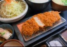 Kurobuta pork sirloin cutlet set meal