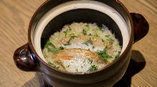 Rosy seabass takikomi gohan (mixed rice)
