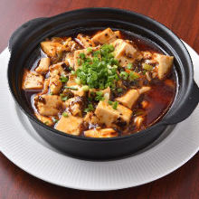 Spicy tofu and ground meat