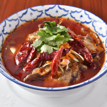 Spicy simmered lamb