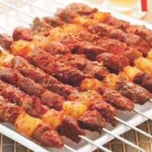 Grilled lamb skewer