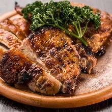 Grilled young chicken