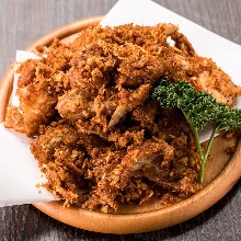 Extremely spicy chicken fritter