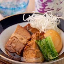 Simmered pork belly